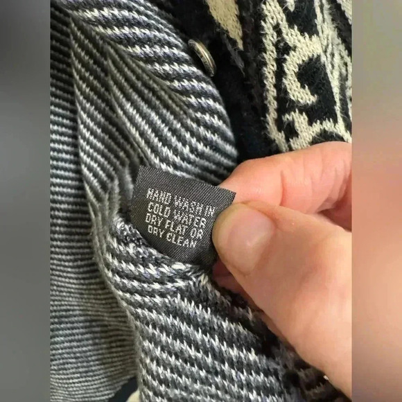 Intiwara | 100% Pima Cotton Button Front Cardigan Size L - Picture 9 of 11